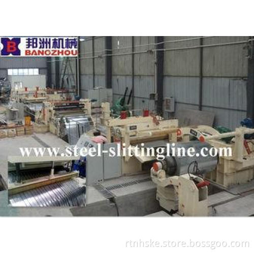 High speed Steel Coil Slitting Line 15T With Decoiler And R